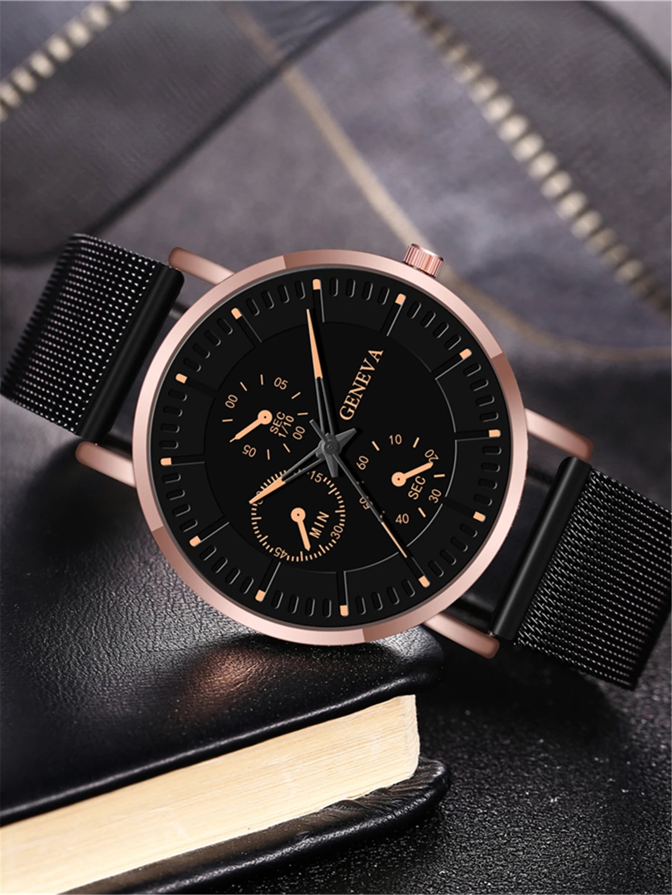 New Men Fashion Simple Watch Male Commerce Watch Steel Mesh Sports Wristwatches Men'S Watch Quartz Simple Casual Watch For